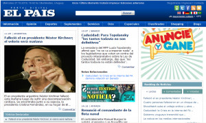 El Fallecimiento De Néstor Kirchner En Diario País Uruguay picture