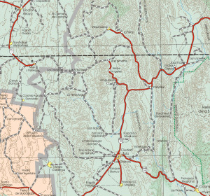 Map The State San Luis Potosi