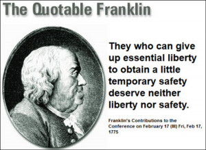 Ben Franklin's famous quote - in a new format