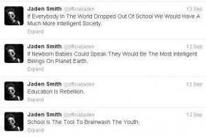 Jaden Smith Wants Everyone to Drop Out of School, Says It's a 'Tool to ...