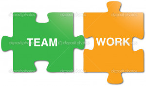 Illustration Teamwork Puzzle