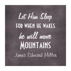Personalized Let Him Sleep Move Mountains Baby Canvas Prints by ...