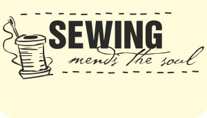 Details about Sewing mends the soul Quote Phrases & Sayings Vinyl ...