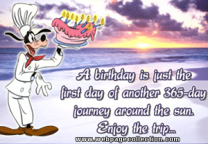 ... first Day of another 365 Day Journey around the Sun ~ Birthday Quote