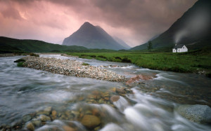 Mountain stream wallpaper