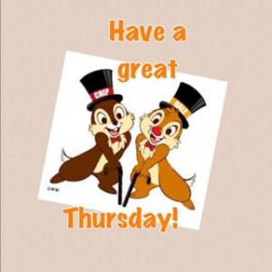 Happy Thursday MW! It's almost Friday!! Have a great day!