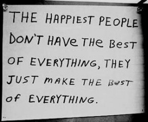 The Happiest People...