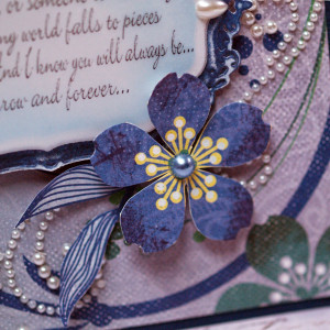 The smaller flower was cut from a sheet of Calypso and I tucked in a ...