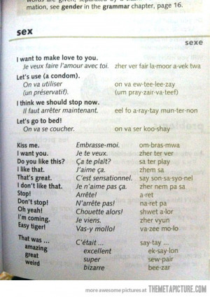 Funny photos funny French words English translation