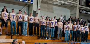 Northwestern’s student section displayed a strong sense of ...