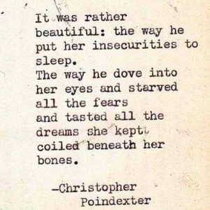 Christopher poindexter. Love quote