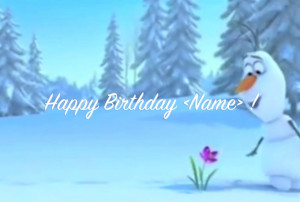 will create a Funny FROZEN Happy Birthday Video with your text for $ ...