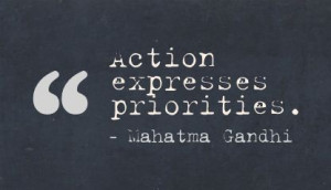 Action Expresses Priorities
