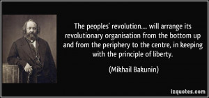 .... will arrange its revolutionary organisation from the bottom ...