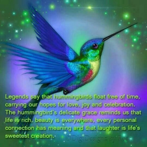 Sacred Hummingbird legend ~ ♡ ~