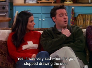 Chandler is sorry for Bambi’s mom