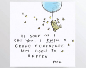 Pooh Bear cute quote - hand written , hand drawn winnie the pooh quote ...