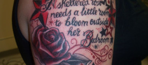 Repo The Genetic Opera Quote With Roses Tattoo 80870 884x390jpg ...