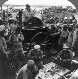 ... being served at a Russian camp during the Russo-Japanese War, 1904
