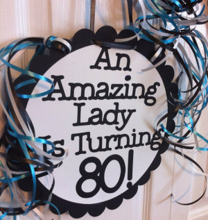 80th Birthday Decorations Giant Personalized Party Signs
