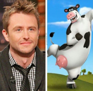 ... ) is the voice of Otis the cow on Back at the Barnyard, HA