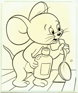 Baby Tom and Jerry Drawing | Original Art Pete Alvarado 1955 Tom Jerry ...