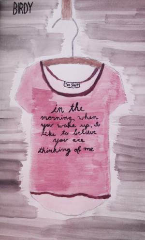 Tee Shirt- Birdy tfios the fault in our stars