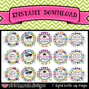 1st Grade Princess - cute sayings for school - INSTANT DOWNLOAD 1 ...