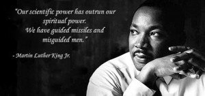 came across this quote and image of MLK. It seems appropriate for ...