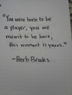 ... player, you are meant to be here, this moment is yours.