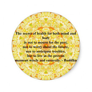 Beautiful Buddhist Quote with Vibrant Mandela Classic Round Sticker