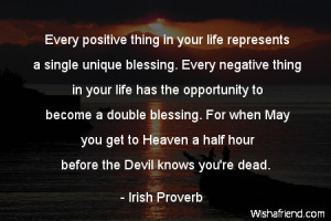 blessings-Every positive thing in your life represents a single unique ...