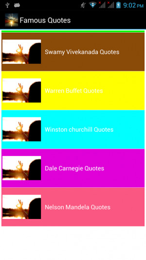 Famous Inspirational Quotes - screenshot