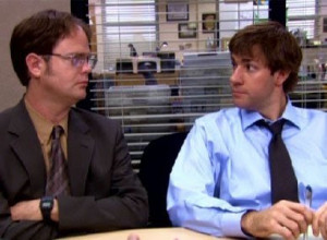 Just Dwight and Jim looking into each other's wondrous eyes.