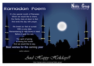 Ramadan Greetings All Our