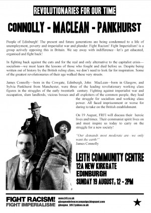 On Sunday 19 August, comrades of the Revolutionary CommunistGroup and ...