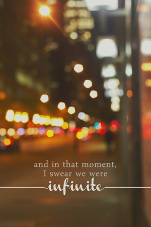Life is full of moments. One at a time, together they are infinite.