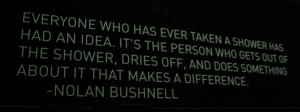 ... were wandering through an exhibit when I saw this quote on the wall