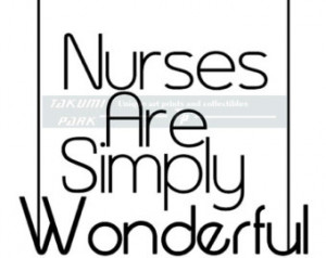 Nurse Quote Print, Quote Poster Wal l Art, Nurse Gift, Black And White ...