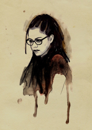 The awesome Cosima from Orphan Black. Art by Helene Draws