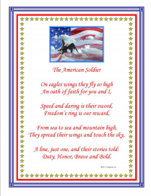 Army Soldier Poems Pictures