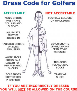 Dressing the Part - The Ludicrous Golfing Dress Code.