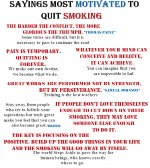 Smoke Quotes - Most Motivated To Quit Smoking