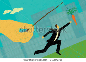 carrot-a-businessman-chasing-a-dangling-carrot-the-hand-man-and-carrot ...