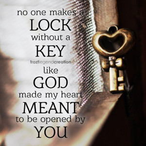 Love Lock And Key Lock and key - key version by