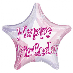 hot pink sparkle happy pink happy birthday balloons happy birthday ...