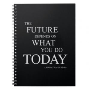 The Future Inspirational Motivational Quote Spiral Note Books