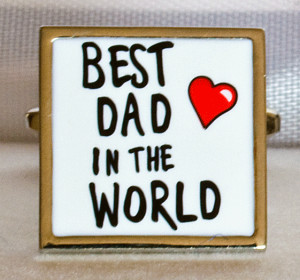 Best Dad in the World Quotes | Best Dad in the World cufflinks