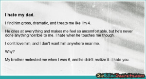 Self-esteem - I hate my dad.