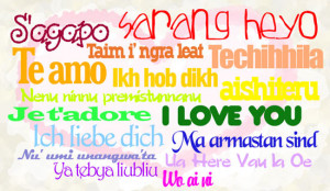how to say i love you in different languages